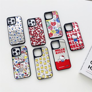 SANRIO Casetify เคสโทรศัพท์มือถือ กันกระแทก ลายการ์ตูน Hello Kitty ซานริโอ้น่ารัก พร้อมกระจก สําหรับ IPhone 14 Pro Max 14 Plus 14 13 Pro Max 13 Pro 13 12 Pro Max 12 Pro 12 11