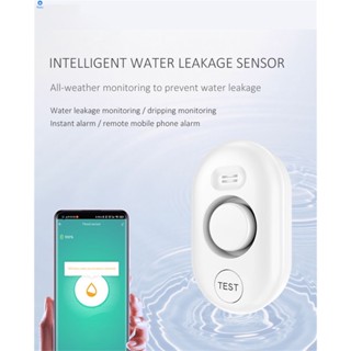 [คลังสินค้าพร้อม] Kerui Wifi Water Tank Full Water Linkage Alarm Smart Life App Remote Monitoring Water Leak Detector Flood Sensor 【bluey】