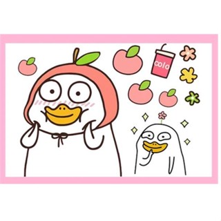 สติกเกอร์ติดรถไฟฟ้า กันน้ํา กันแดด แบตเตอรี่ รถตกแต่ง Little Bang Duck Yadi Emma Calf Sticker Block Apple Duck