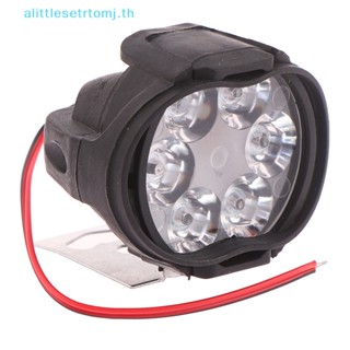 Alittlese ไฟตัดหมอก LED 6 ดวง 1200LM สว่างมาก สีขาว สําหรับรถจักรยานยนต์ สกูตเตอร์ 1/2 ชิ้น