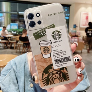 ใหม่ เคสโทรศัพท์มือถือ TPU ใส แบบนิ่ม ลาย Starbucks กันกระแทก สําหรับ Infinix Note Hot 30 VIP Pro 30i 5G 4G Play FREE FIRE Smart 7 HD Plus NOTE30 2023