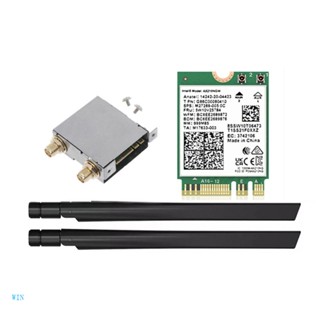 Win การ์ดอะแดปเตอร์ WiFi 6E AX210NGW Mini PCI-E Wifi6e บลูทูธ 5 2 สําหรับ AX210 5374Mbps