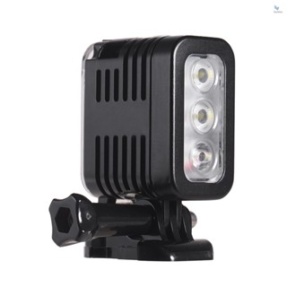 {fash} ไฟวิดีโอ LED กันน้ํา 5500-6000K 300Lux มุมกว้าง 30 ม. ชาร์จ Micro USB สําหรับ GoPro Hero 7 6 5 4 3+ 3 Session และกล้องแอคชั่นขนาดอื่น ๆ ที่คล้ายกัน