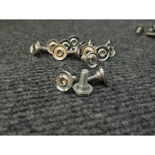 น็อตคอนโซลมีบูชM5x12,x15x25 M6x15,x20 หัวCNC-AAx2 น็อตชุดสีเลส