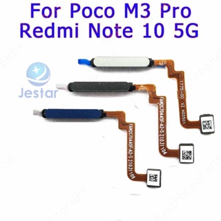 อะไหล่ปุ่มโฮมเซ็นเซอร์ลายนิ้วมือ สําหรับ Xiaomi Poco M3 Pro Redmi Note 10 5G