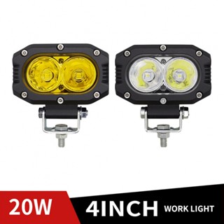 แถบไฟ 40W DC 9V-36V 4 นิ้ว กันน้ํา อุปกรณ์เสริม สําหรับรถยนต์