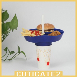 [Cuticate2] Party Portion Control Food Snack Divided Container Plate Reusable Divided Plate for Fries Chicken Burgers Adult Children Kids