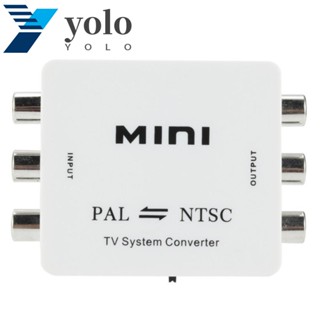 Yolo PAL เป็น NTSC ตัวแปลงสัญญาณ กล่องเชื่อมต่อ แปลงวิดีโอ PAL เป็น NTSC ความคล่องตัวสูง สําหรับ DVD TV Monitor Projector Set-top Boxes Game Consoles