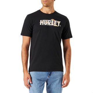 เสื้อยืด พิมพ์ลายเมฆ Hurley Everyday Washed สีดํา