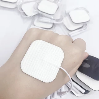 10/20pcs เครื่องกระตุ้นกล้ามเนื้อ Electrode Pads เจลผ้าไม่ทอ Self กาวเปลี่ยนแผ่นสําหรับ Tens Digital Therapy เครื่อง