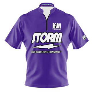 Storm DS เสื้อโปโล แขนสั้น พิมพ์ลายโบว์ลิ่ง 1610-ST 3D