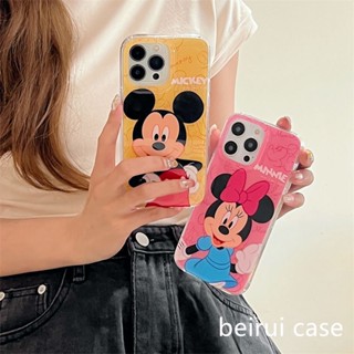 เคสโทรศัพท์มือถือ กันกระแทก ลายการ์ตูนมิกกี้ มินนี่เมาส์ แฟชั่น สําหรับ iPhone 14pro 13promax 12 11