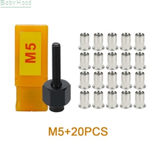 【Big Discounts】21PCS Hand Rivet Nut Head Nut set M3-M12 For Hand Rivet Tool Belt with 20pcs Nut#BBHOOD