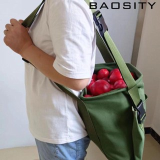 [Baosity] กระเป๋าผ้าแคนวาส ขนาดใหญ่ สําหรับใส่ผัก ผลไม้ ในสวน