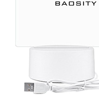 [Baosity] บอร์ดอะคริลิคใส พร้อมไฟ LED สําหรับเขียนข้อความ บาร์ โรงเรียน