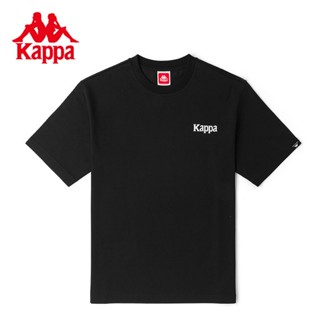 Kappa เสื้อยืดแขนสั้น ผ้าฝ้ายแท้ เข้ากับทุกการแต่งกาย แฟชั่นเรียบง่าย สไตล์สปอร์ต สําหรับผู้ชาย