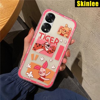 เคสโทรศัพท์มือถือ ซิลิโคนนิ่ม ใส กันกระแทก ลายการ์ตูนหมี หมูน่ารัก สําหรับ Honor 90 Pro 90 Pro