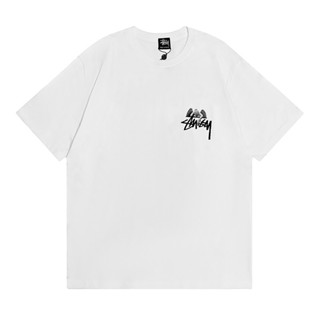 Stussy- เสื้อยืดแขนสั้น พิมพ์ลายลูกบิลเลียดนางฟ้า ไซซ์ 8 สไตล์คลาสสิก แฟชั่นสําหรับผู้ชาย และผู้หญิง