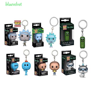 Bluevelvet พวงกุญแจ จี้ฟิกเกอร์ อนิเมะ Rick And Morty FUNKO POP สําหรับเก็บสะสม ฮาโลวีน