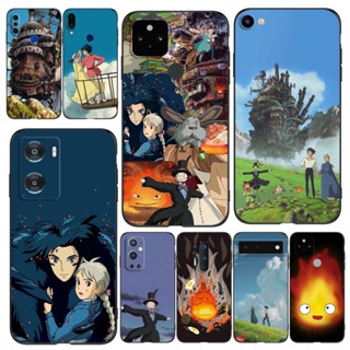 เคสโทรศัพท์มือถือ ซิลิโคนนิ่ม Tpu ลายปราสาท Howls Moving สีดํา สําหรับ ZTE Blade A52 4G lite A53 A72 4G 5G