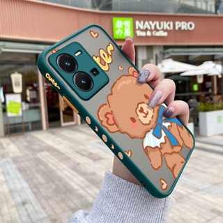 เคสซิลิโคนนิ่ม แบบใส ขอบสี่เหลี่ยม กันกระแทก สําหรับ vivo Y35