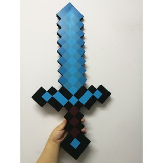 Minecraft ดาบเพชร สีฟ้า ขนาดใหญ่ ของเล่นสําหรับเด็ก SCMC