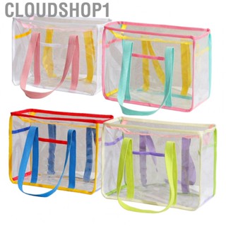 Cloudshop1 Clear Large Handbags  PVC Zipper Closure for Camping