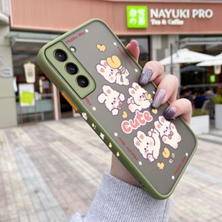 เคสโทรศัพท์มือถือ ซิลิโคนนิ่ม กันกระแทก ลายการ์ตูนกระต่ายน่ารัก สําหรับ Samsung S21 5G S21+ 5G S21 Plus 5G S21 Ultra 5G