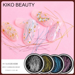 KIKO DIYเทปตกแต่งเล็บแถบสีด้ายสีทองตกแต่งเล็บ KIKO FASHION NG74
