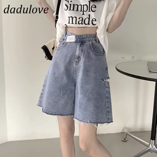 DaDulove💕 New Korean Version of INS Retro Denim Shorts Niche High Waist A- line Pants Hot Pants Five-point Pants