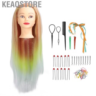 Keaostore Hair Mannequin Head Professional Gradient Wig Styling Hairdressing Doll Safe for Novice Salon