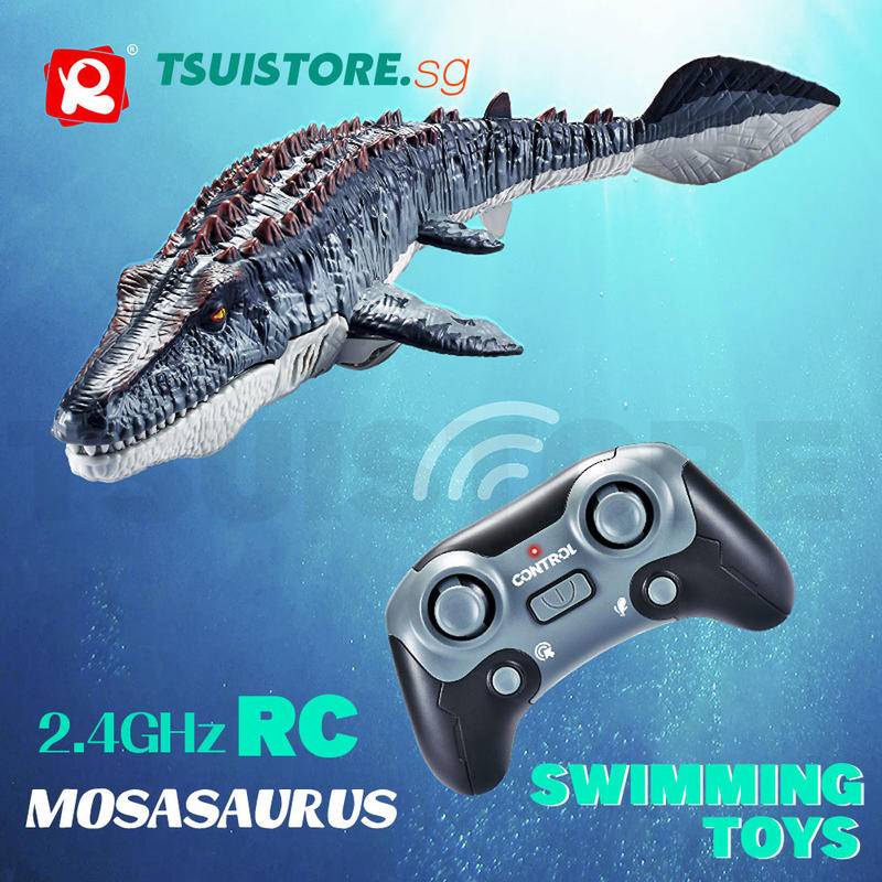 Rc Shark Submarine สัตว ์ ของเล ่ นรีโมทคอนโทรลสเปรย ์ น ้ ํา Mosasaurus จําลองปลาน ้ ําของเล ่ นหุ ่ นยนต ์ อ ่ างอาบน ้ ําสระว ่ ายน ้ ําของเล ่ นเด ็ ก Cool Stuff เรือ