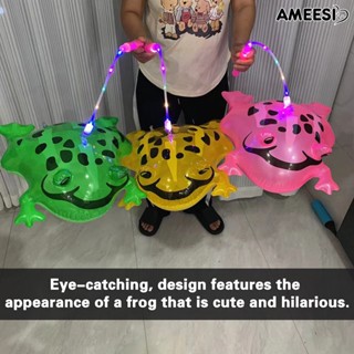 Ameesi ลูกโป่งเป่าลม รูปกบน่ารัก สีสันสดใส ของเล่นสําหรับเด็ก