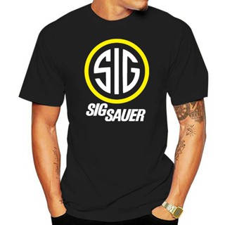 เสื้อยืด พิมพ์ลายโลโก้ Firearms Sig Sauer ขนาดใหญ่ สําหรับผู้ชาย ไซซ์ Sxxl Usa 4XL 5XL 6XL