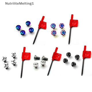 [NutriliteMelting1] สกรูสเตนเลส 1911 CNC T8 สีฟ้า 4 ชิ้น [TH]