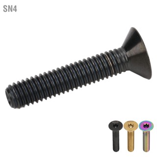 SN4 RISK ชุดหูฟัง Stem Top Cap Fixing Bolt M6x30mm Bike Screw Titanium Alloy สำหรับซ่อมจักรยาน