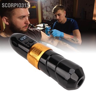 Scorpio313 2 in 1 2400mAh Wireless Tattoo Machine ปากกา เครื่องสักโรตารี่ USB แบบชาร์จไฟได้พร้อมขั้วต่อ RCA