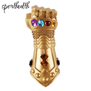 ถุงมือซูเปอร์ฮีโร่ Thanos Infinity Gauntlet Avengers อุปกรณ์ประกอบฉากปาร์ตี้ฮาโลวีน