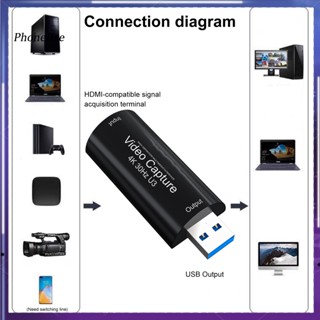 อะแดปเตอร์การ์ดจับภาพวิดีโอ 4K 30Hz ความล่าช้าต่ํา USB 30 เป็น HDMI สําหรับ Windows