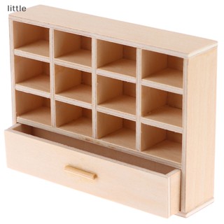 Thlittle ชั้นวางหนังสือจิ๋ว 1:12 สําหรับตกแต่งบ้านตุ๊กตา