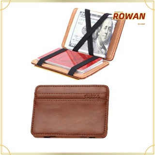 ROWANS กระเป๋าใส่เหรียญ หนัง ขนาดเล็ก แต่งซิป พร้อมช่องใส่บัตร