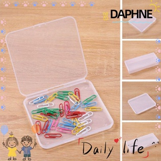 DAPHNE กล่องเก็บของ แบบใส ทรงสี่เหลี่ยม ขนาดเล็ก สําหรับของกระจุกกระจิก