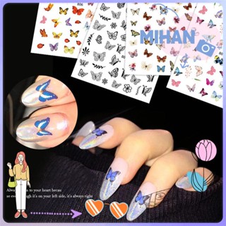 MIHAN Charm DIY Flower Waterproof 3D Nail Art Sticker