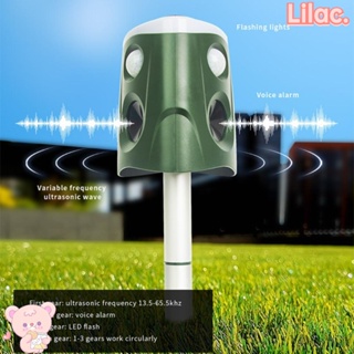 Lilac เครื่องไล่งู อัลตราโซนิก พลังงานแสงอาทิตย์ ชาร์จ USB สําหรับสัตว์เลี้ยง แมว สุนัข ฟาร์มสวน