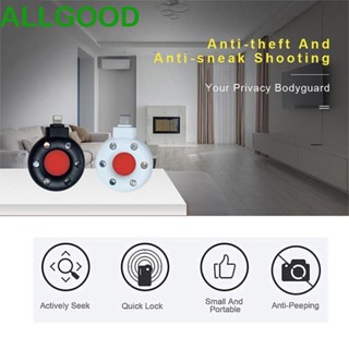 Allgoods เครื่องตรวจจับกล้อง LED ป้องกันการแอบมอง สําหรับโรงแรม