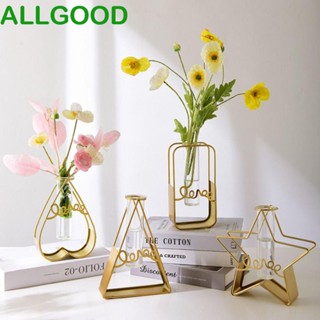 Allgoods แจกันแก้ว ลายดอกไม้ สไตล์นอร์ดิก สร้างสรรค์ เครื่องประดับ สําหรับตกแต่งโต๊ะ งานแต่งงาน ปาร์ตี้ พืช