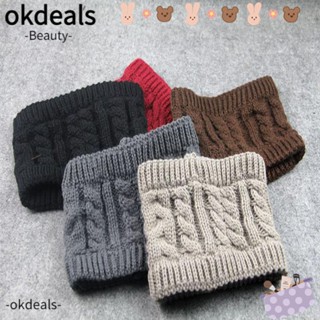 OKDEALS ใหม่ หมวกไหมพรมถัก ใส่สบาย อบอุ่น สไตล์เกาหลี เหมาะกับฤดูหนาว