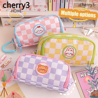 Cherry3 กระเป๋าดินสอ อเนกประสงค์ ลายการ์ตูนน่ารัก เรียบง่าย