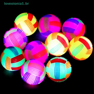 Loveoionia1 ลูกบอลวอลเลย์บอล เม่นกระพริบ LED เปลี่ยนสีได้ ของเล่นสําหรับเด็ก