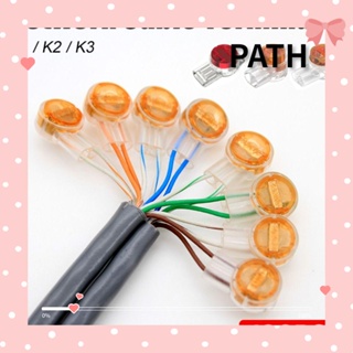 PATH ขั้วต่อสายเคเบิลอีเธอร์เน็ต Rj45 K1 K2 K3 กันน้ํา 100 ชิ้น